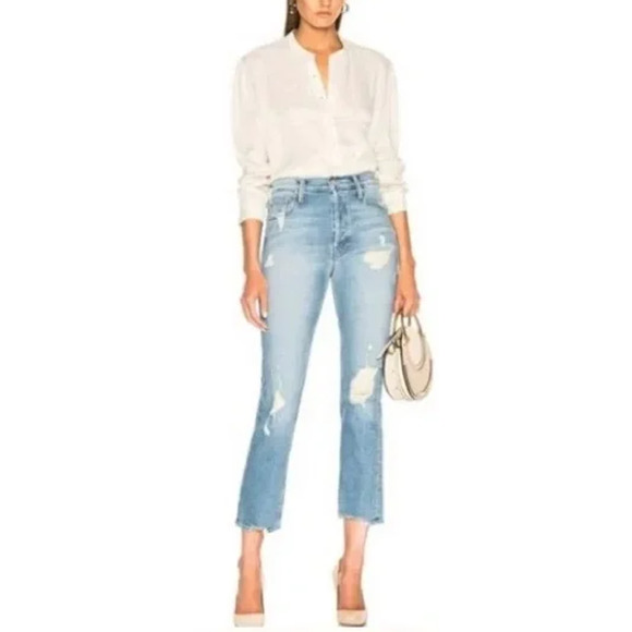 MOTHER Denim - Mother Superior The Tomcat Ankle Jean In Quite Contrary Size 27